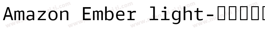 Amazon Ember light字体转换